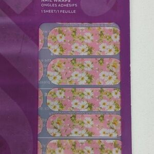 Jamberry Floral Nail Wraps Pink Green